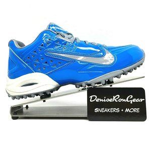 Nike Womens Blue Round Toe Athletic Cleats Sz 6.5